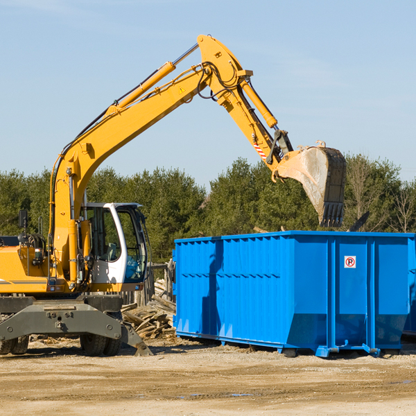 can i choose the location where the residential dumpster will be placed in Grantville PA